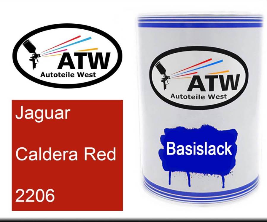 Jaguar, Caldera Red, 2206: 500ml Lackdose, von ATW Autoteile West.